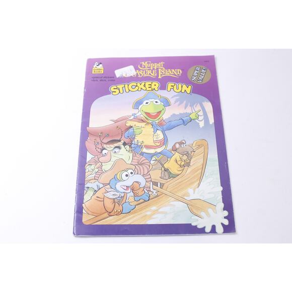 Muppet, Treasure Island, Sticker, Fun, 1995, Jim Henson,ring Book, Vintage, CRIS - Picture 1 of 5